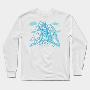 Beardy face and son Long Sleeve T-Shirt